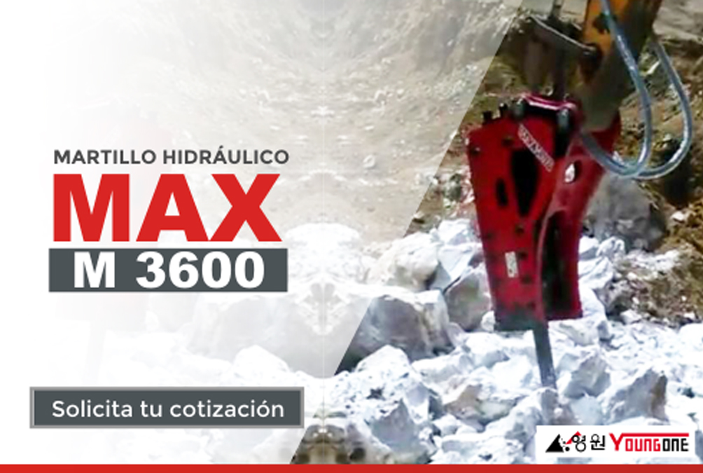 Martillo Hidráulico MAX-M3600 - Maxmynsac
