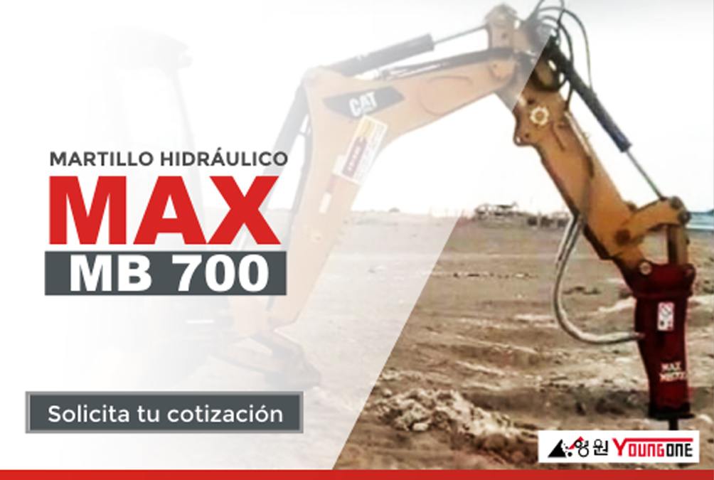 Martillo Hidráulico MAX-MB700 - Maxmynsac